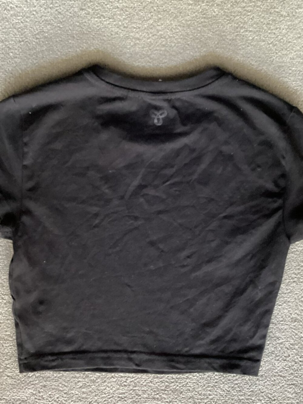 Tna Black Cropped Capped Sleeved T-shirt - Small - Picture 2 of 7